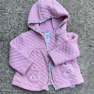 Pink carters jacket 9 months